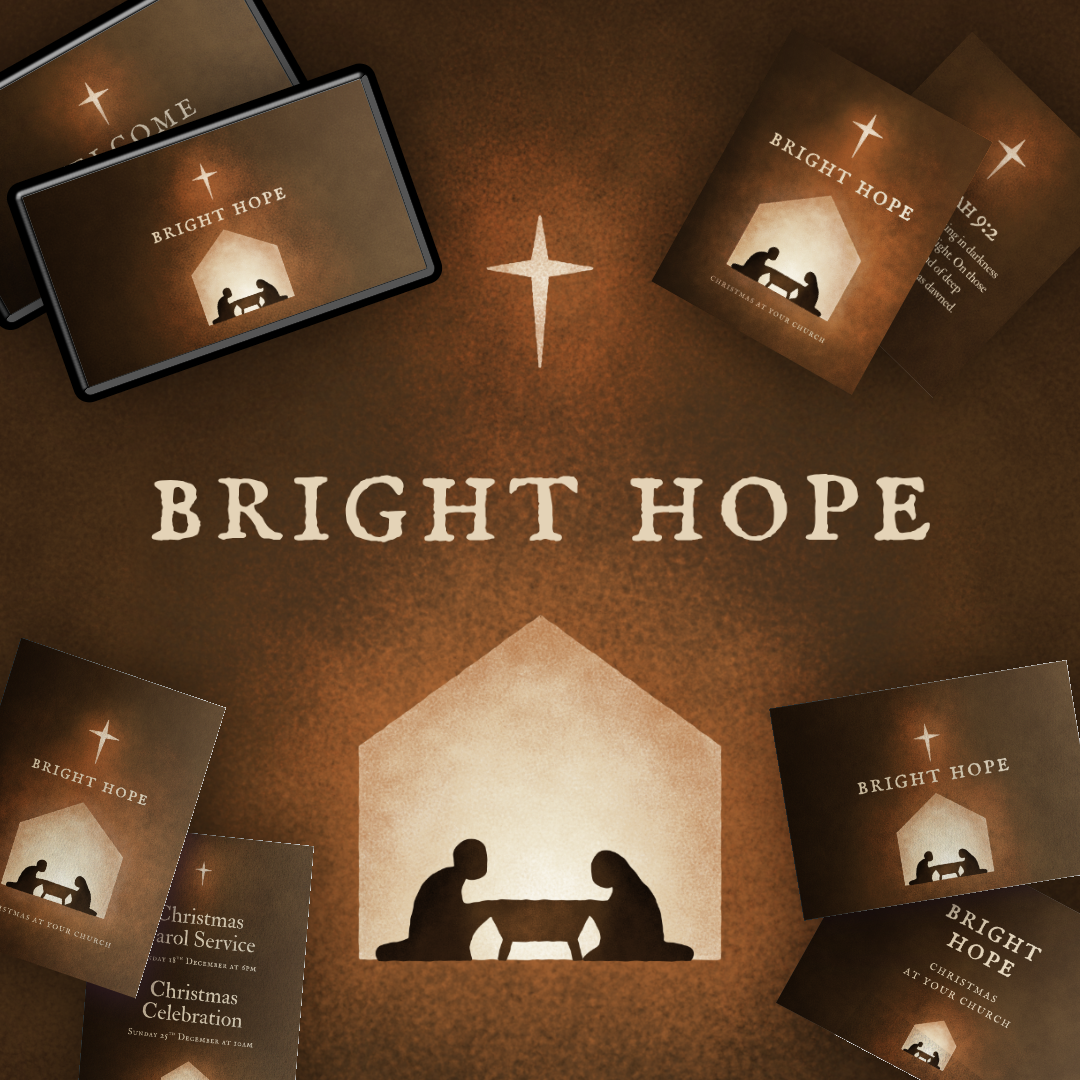 Bright Hope Christmas Canva Template Greater Worth